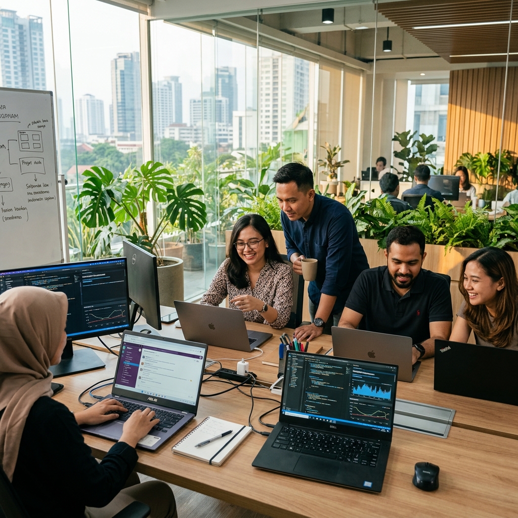 Tim Natif bekerja sama membangun solusi digital